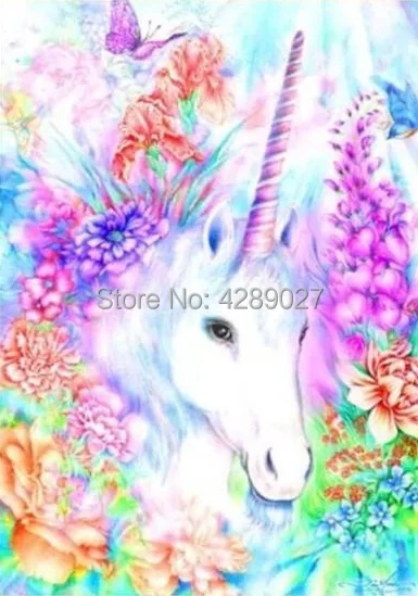 

MYTIAN 5D DIY Diamond Painting Unicorn Embroidery Cross Stitch Unicorn Kit Mosaic Rhinestone Home Decoration Needlework Wall Art
