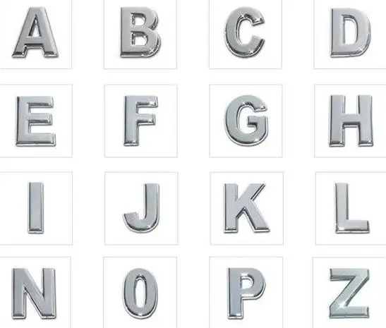 Внутренняя диаметром 10 мм 1300 шт. лента плоская из цинкового сплава буквы-слайды