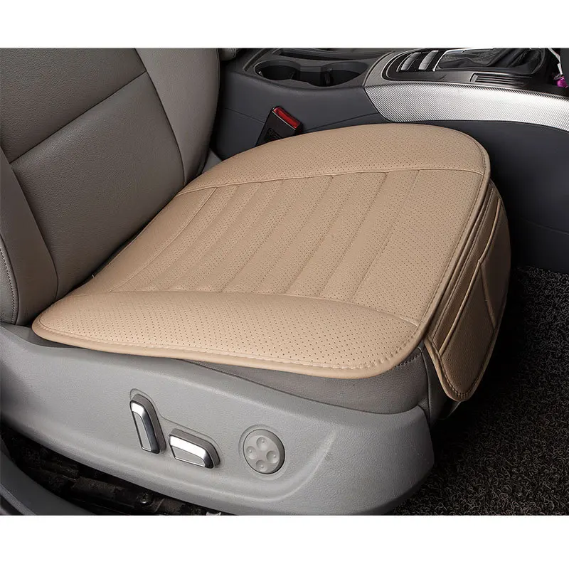

1 pcs car seat cover new design car seat cushion 50*52*1cm Four seasons use Breathable non-slip PU leather Bamboo charcoal strip