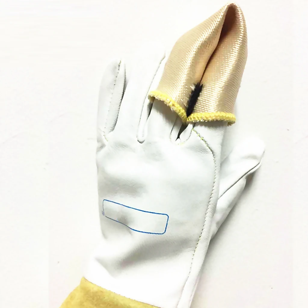 TIG перчатки для сварки пальцев теплозащитный чехол Защита от тепла 15 см/5 9 дюйма |