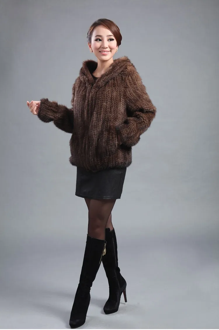 ZDFURS* Новая Вязаная шуба из натуральной норки женская верхняя модная куртка универсальная норковая верхняя одежда свитера на заказ размера плюс 5xl