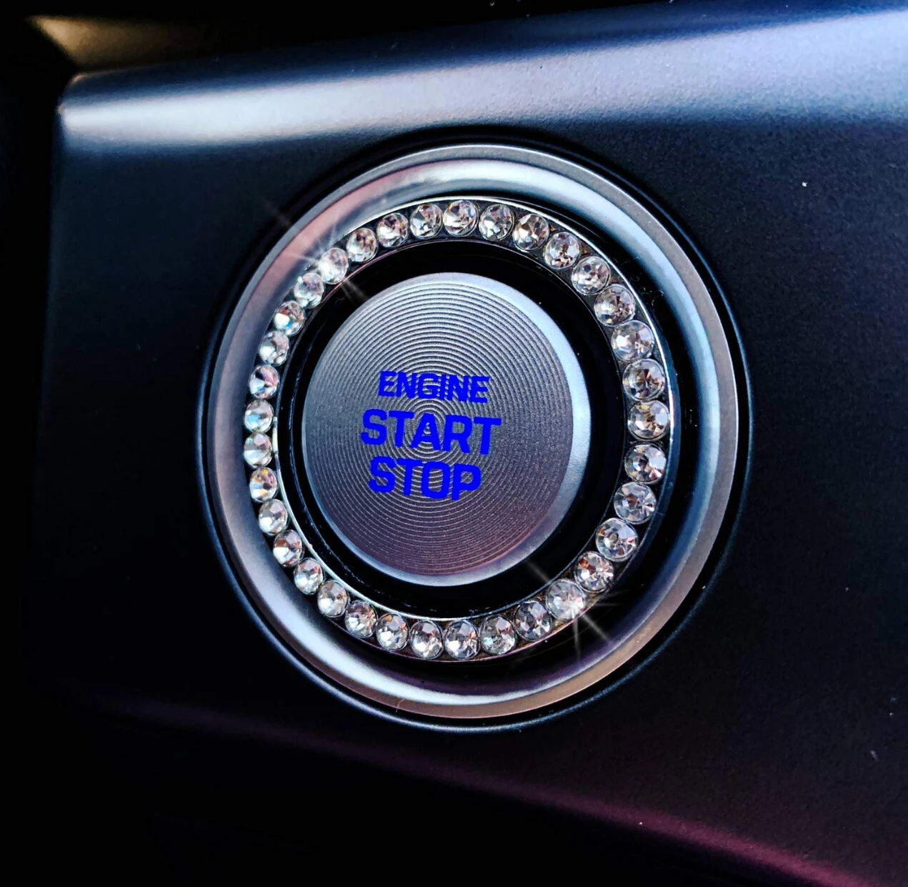 Кристальный автомобильный двигатель старт Стоп ключ зажигания кольцо для Lexus RX300