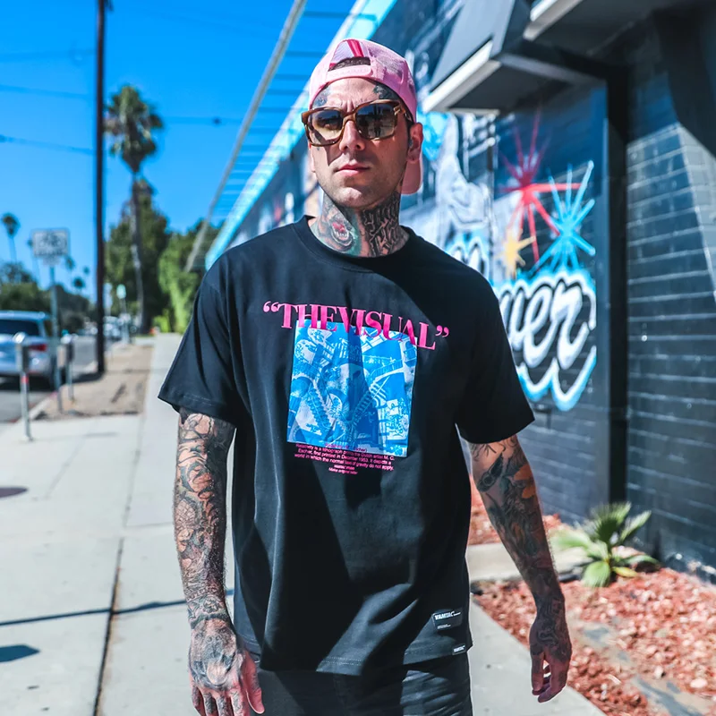 Мужская Уличная футболка в стиле хип хоп с принтом ретро 2019 летняя модная