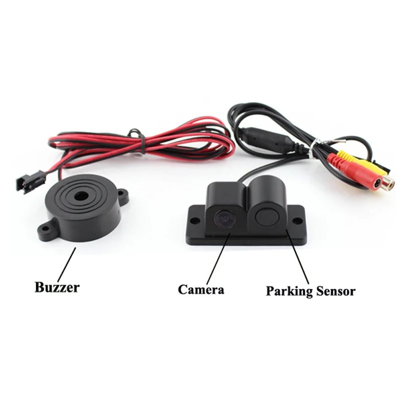 BEMTOO 2 in 1 LED Sound Alarm Car Sensor Radar System with CCD Rear View Parking Camera car accessories | Автомобили и мотоциклы