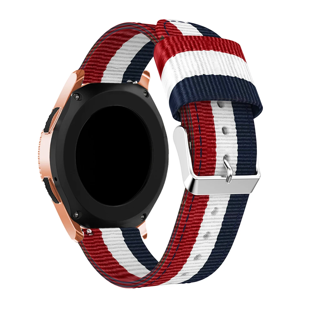 Модный Полосатый нейлоновый ремешок для часов Samsung Galaxy Watch 42 мм смарт-браслет