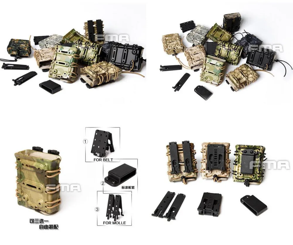 FMA Camo Scorpion винтовка Mag Один Подсумок Carrier 7 62 для системы Molle/пояс|fma|carrier |