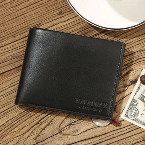 Маленький мужской кошелек 2016 Новые короткие кожаные мужские кошельки Женский из