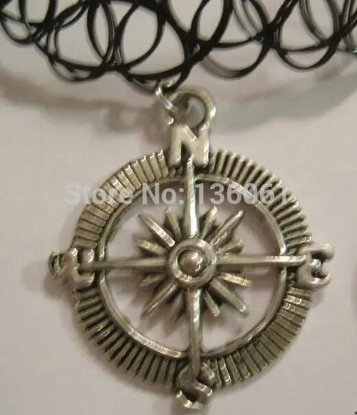 Винтажный серебряный браслет на ногу Крест Собака полумесяц компас дерево Ловец