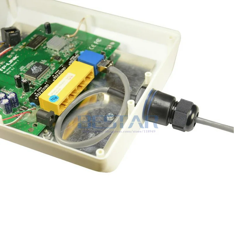 Защищенный от воды кабель M25 RJ45 CAT 5E Gigabit Ethernet водонепроницаемый разъем RJ 45 AP IP