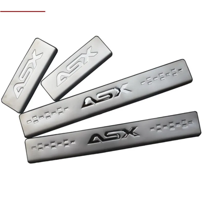 Для Mitsubishi ASX 2011 2015 Добро пожаловать педали Накладка порога крышка Тюнинг