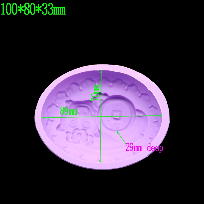 Мини Moedas Coins Pig 3d силиконовая форма для украшения торта помадки мыла мыла|mold