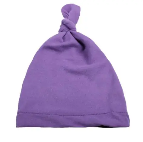 New 10 Colors Cotton Baby Knotted Hat Children Caps Sleep Unisex Girls Boys Hats For Newborn Photography Props | Детская одежда и