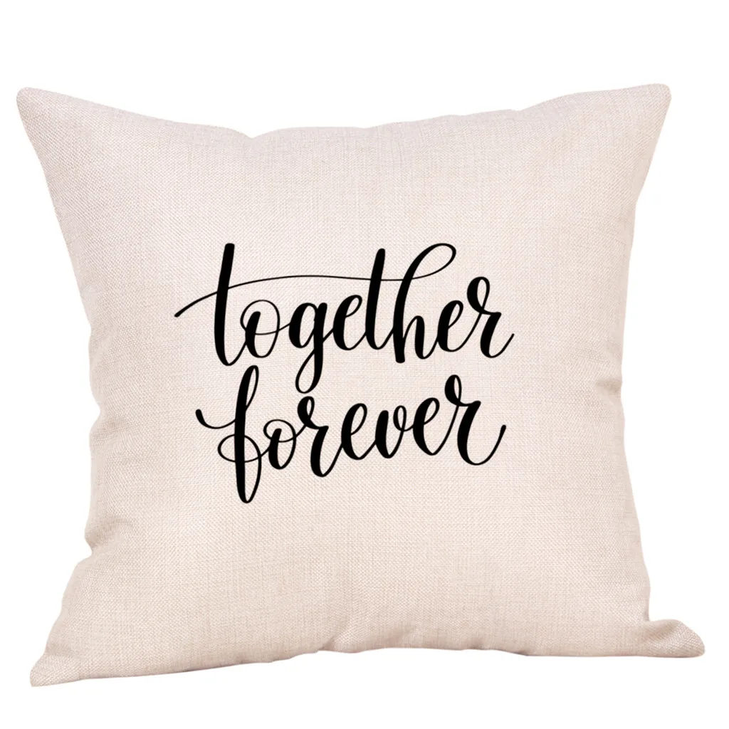 

Sweet Home Pillow Covers Decorative Simple Fashion Throw Pillow Cases Cafe Sofa Cushion Cover Home Decoration Pillow christmas
