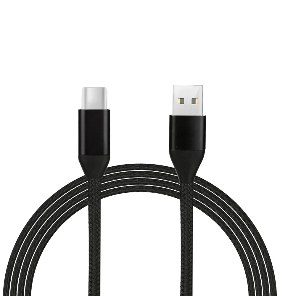 Black 1M type-C телефонный кабель 2A USB-C USB 3,1 type-C Синхронизация данных Быстрый зарядный кабель для samsung Galaxy универсальные телефонные кабели# YL5 - Color: Black