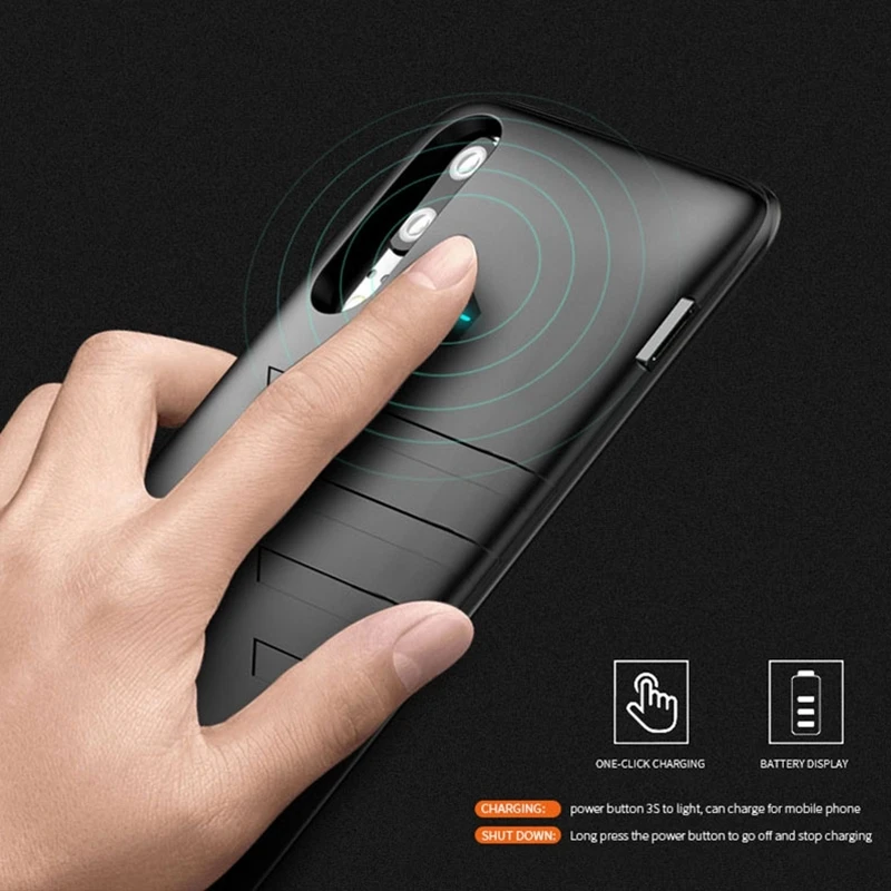 neng 6800mah battery charger case for huawei p30 power bank battery case charging cover slim powerbank case for huawei p30 pro free global shipping