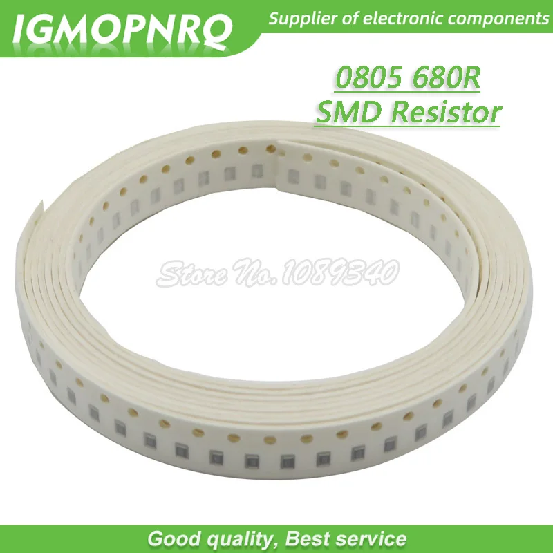 Резистор 300 SMD 0805 Ом чип-резистор 1/8 Вт 680R 0805-680R 680 шт. | Электронные компоненты и