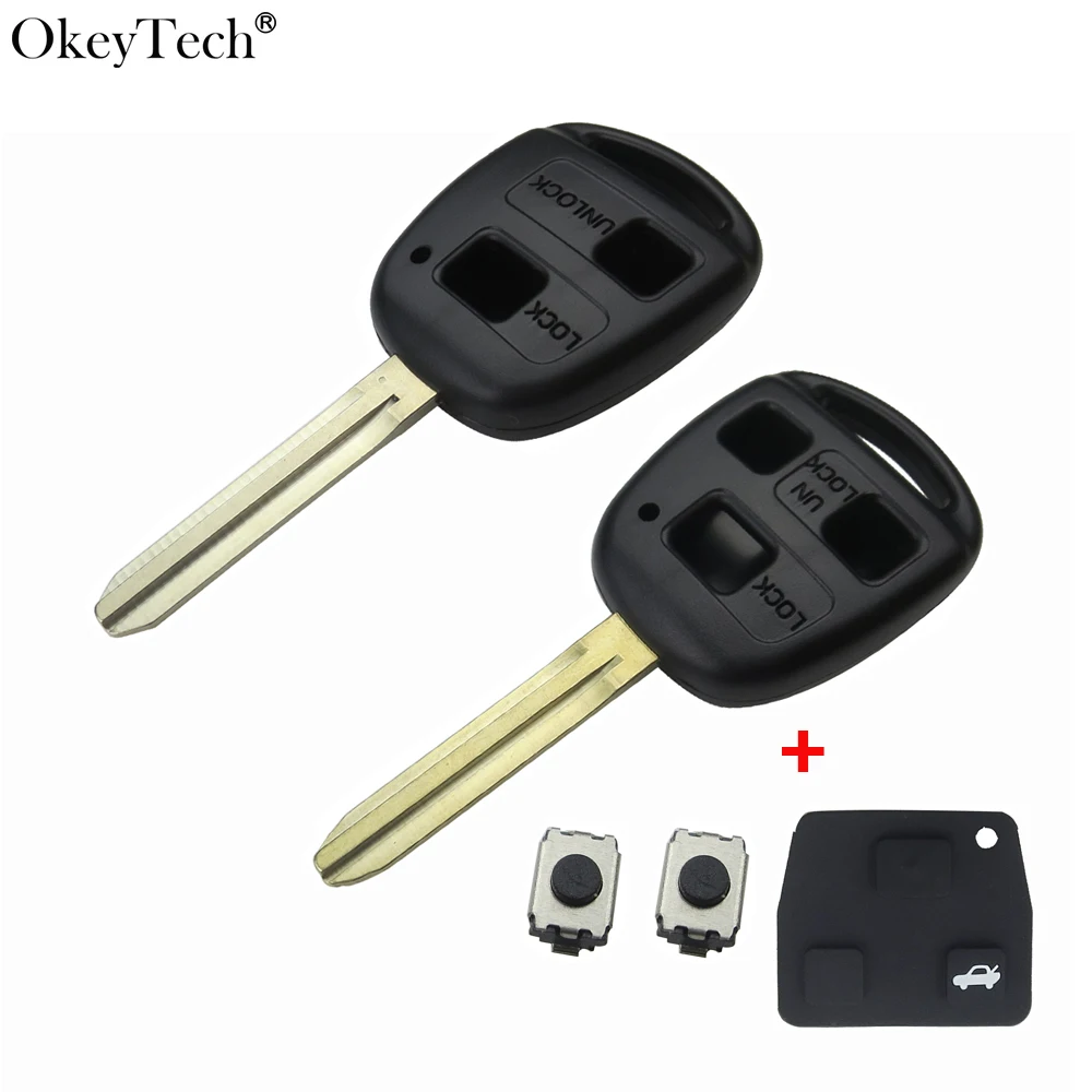 Чехол для автомобильного ключа с дистанционным управлением OkeyTech 2/3 BTN Toyota Yaris Prado