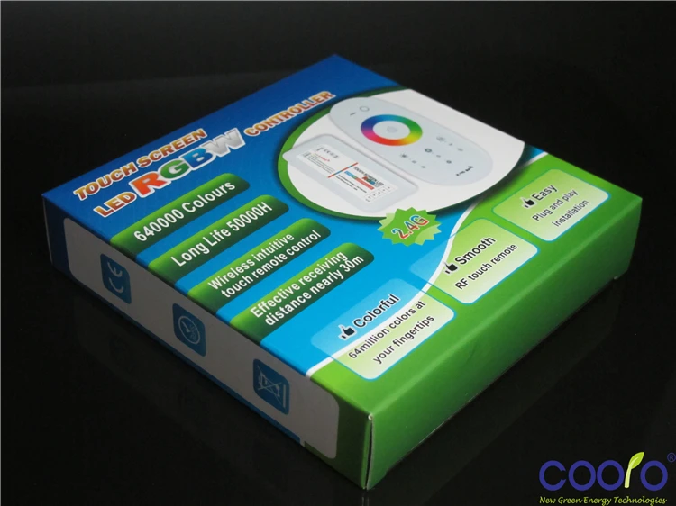 DC12 24A RGBW led контроллер 2 4G сенсорный экран RF пульт дистанционного управления для