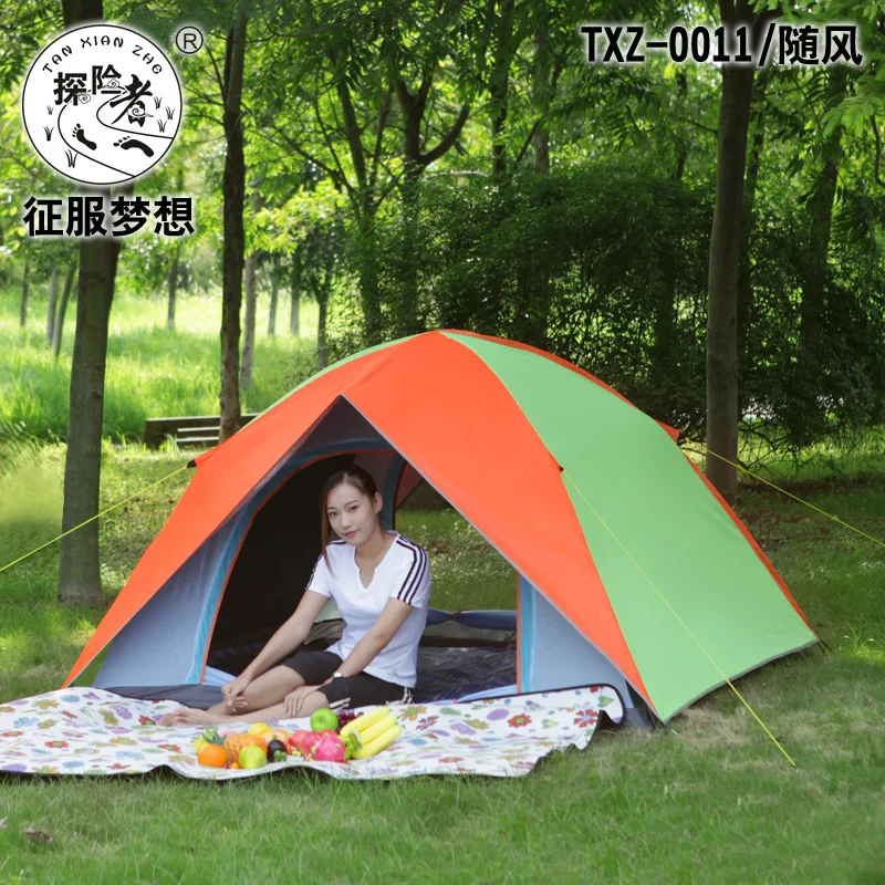 Новинка 2015 распродажа водонепроницаемая двухслойная палатка для походов езды на