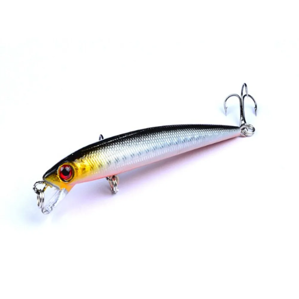 1 шт 9 см 6 2 г Minnow приманки для ловли рыбы пластиковые воблеры и крутящиеся 3D глаза