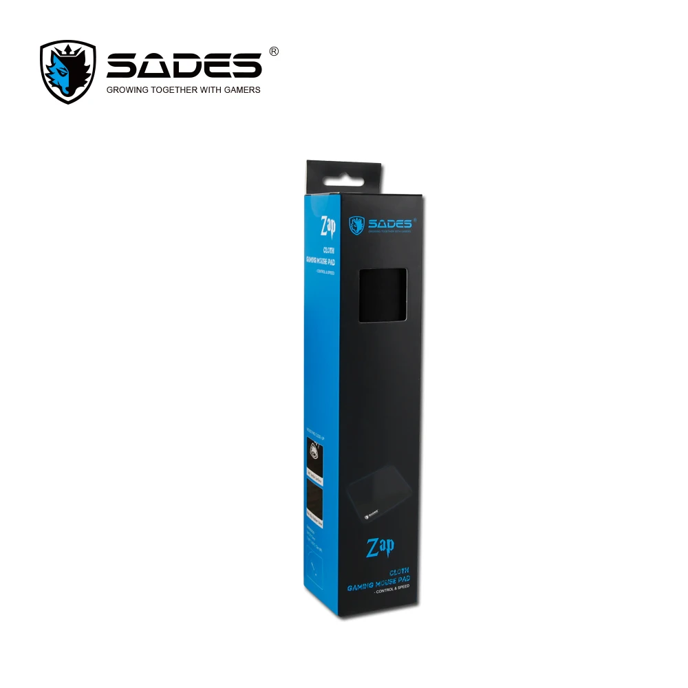 

SADES Zap Medium Mouse Pad Flat Stitched Edge Natural Rubber Base Pad Cloth Gaming Mouse Pad
