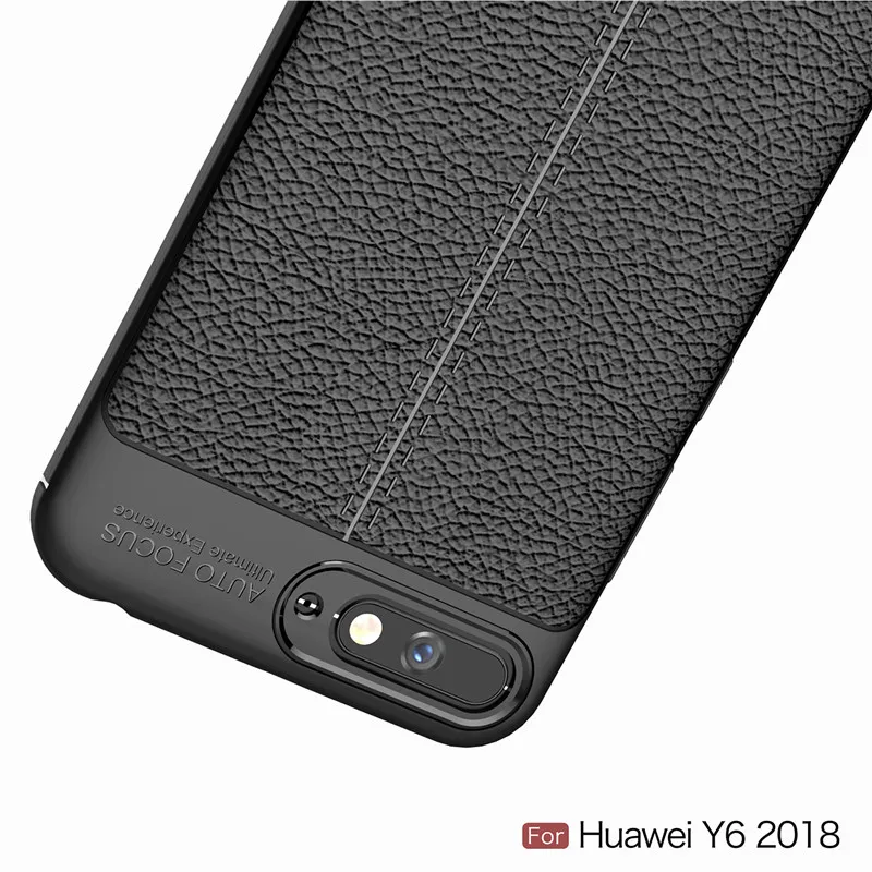Роскошный противоударный мягкий ТПУ чехол для huawei Y6 2018 чехол-накладка телефона