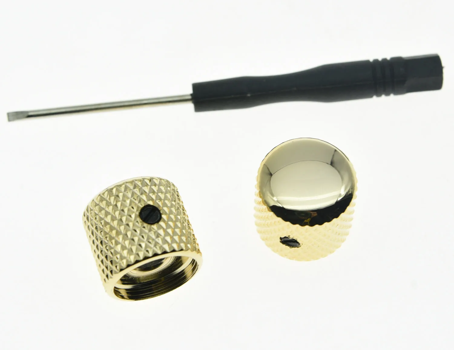 KAISH 2 шт. набор винтов золотые металлические купольные ручки для гитары