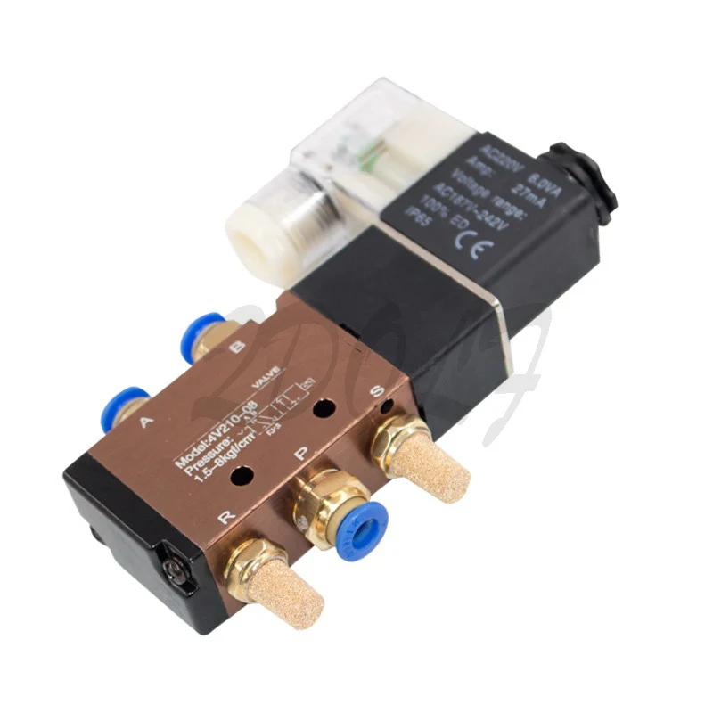 4V210 08 одной катушки 2 Позиция 5 Путь ''DC24V DC12V AC220V AC110V пневматические Управление