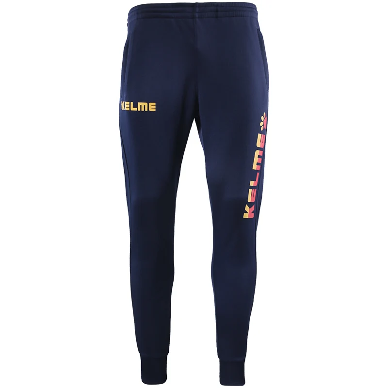 KELME, спортивные брюки, мужские штаны для бега, тренировочные леггинсы, Мужские штаны для фитнеса, тренировки, длинные штаны, 3881350 - Цвет: DarkBlue