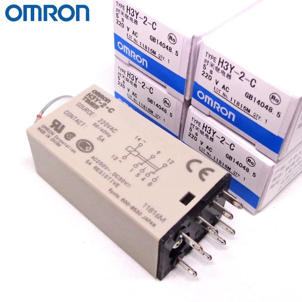 Реле времени OMRON Φ C 24 В постоянного тока 220 переменного 110 1S H3Y 2 10S 30S 60S 3M новое и