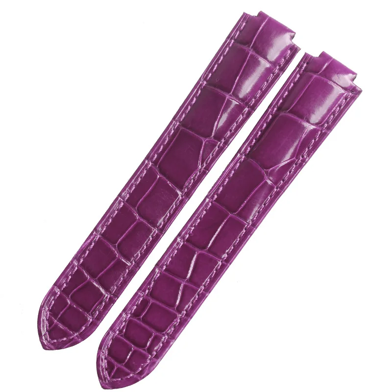 WENTULA Watch band For BALLON BLEU DE CARTIER Crocodile Leather With Sliver Buckle Accessories | Наручные часы
