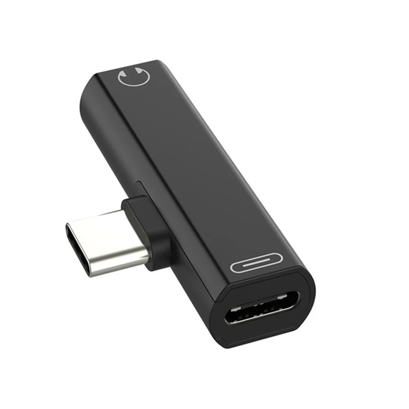 2 в 1 Тип C до 3 5 мм разъем для наушников зарядный конвертер USB Type мобильного
