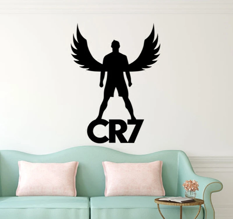 DCTAL Cristiano Ronaldo jugador de futbol etiqueta Deportes Futbol cascos ninos habitacion pegatinas la pared F541|Наклейки на стену|