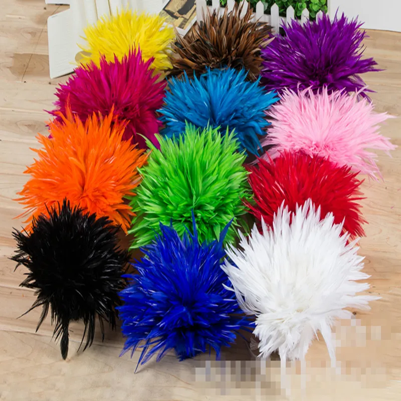 1 Единая упаковка седло для петуха Hackle Feather Strung 10 15 см 4 6 &quotцыпленка отделка из