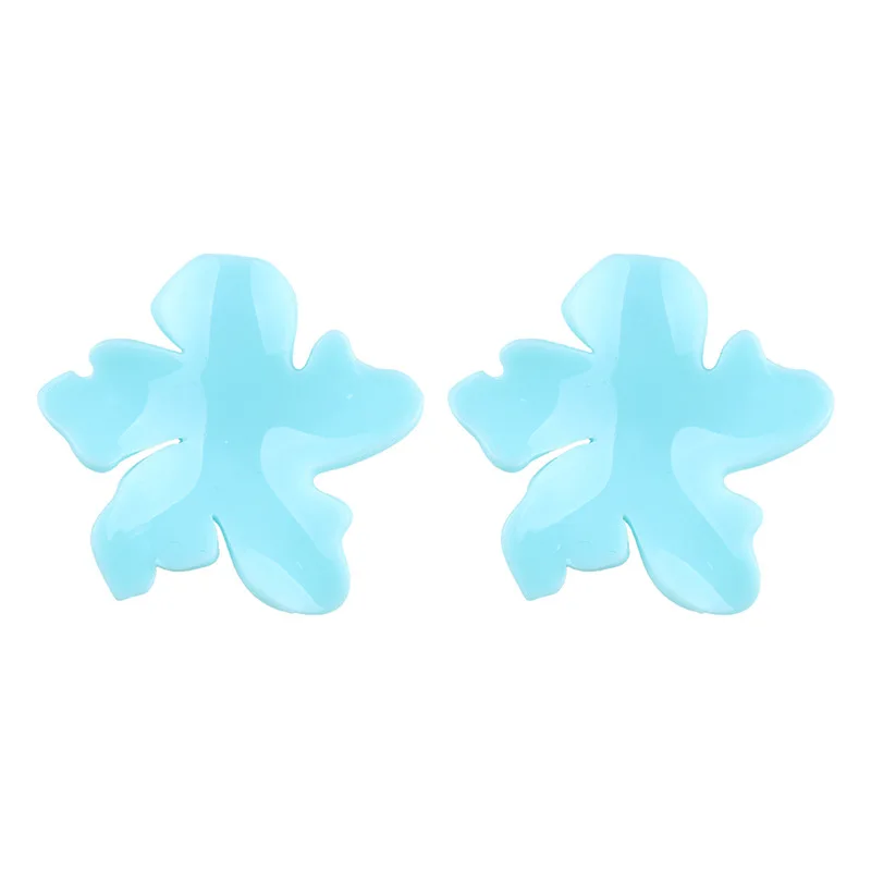 Новые розовые цветные милые серьги гвоздики для женщин модные акриловые с