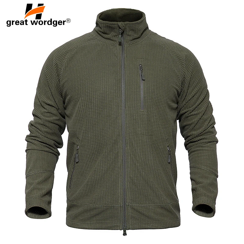 

Military Tactical Fleece Jacket Men US Army Windbreaker Clothes Male Multi Pockets Outerwear Outdoor Hiking Coat For Men