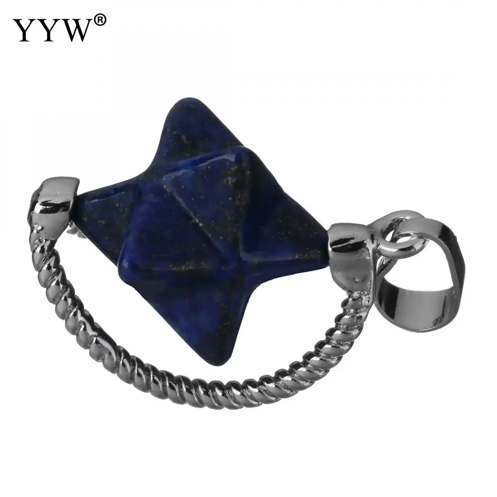 YYW новый маленький кулон из натурального камня аметисты Lapis Lazuli Розовый