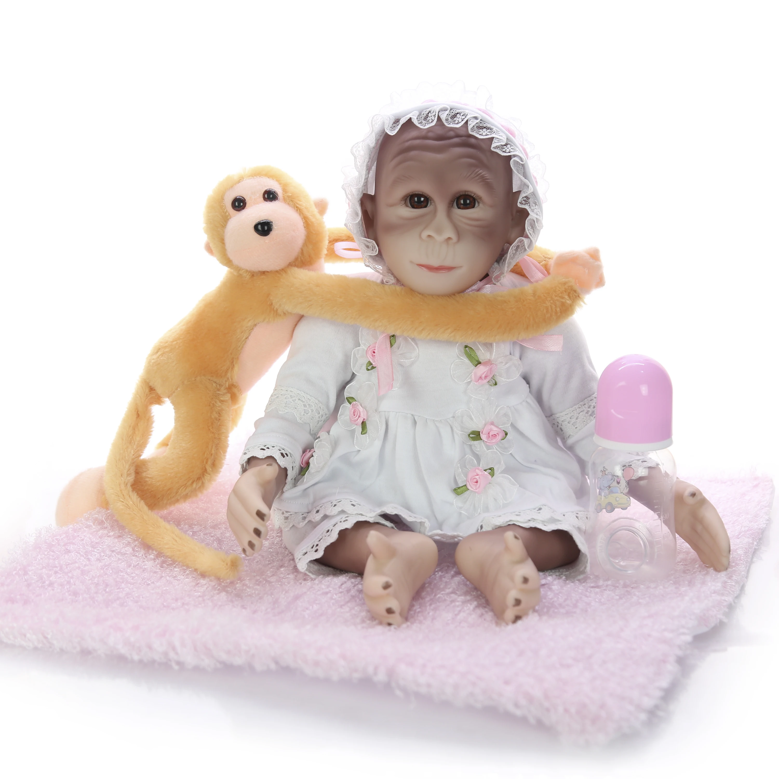 KEIUMI новый дизайн обезьянка Кукла мультфильм стиль сюрприз Boneca для детей 19 дюймов