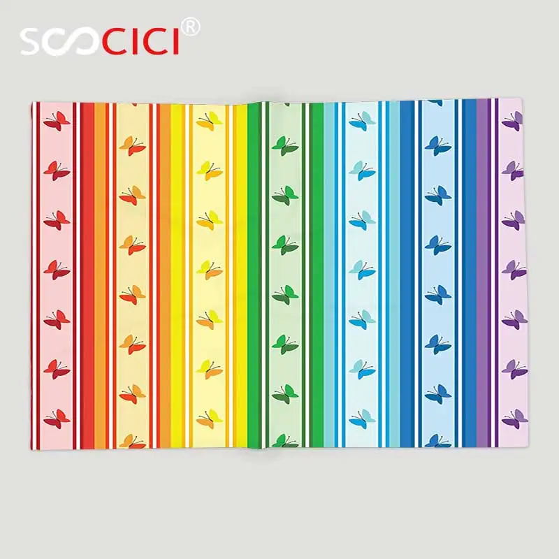 Мягкое Флисовое одеяло с геометрическим декором в полоску радужный узор