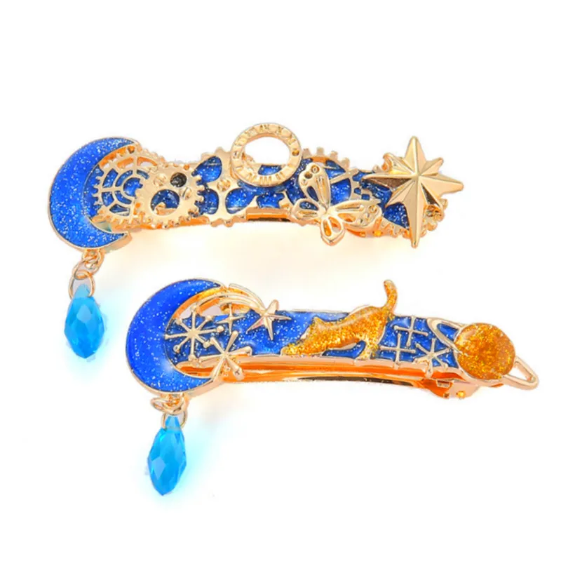 Planet Moon Star Hair Clip Party Wedding Hair Accessories