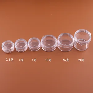 Заводская распродажа, дешевые многоразовые бутылки, 6 шт., винтовая крышка, фотопластиковая пустая банка для макияжа для путешествий, 2,5 г-20 г