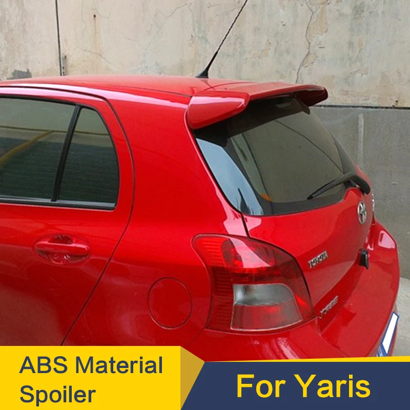 Используется для Toyota Yaris спойлер Задняя Крышка багажника автомобиля спойлер крыло 2008-2013 абс материал под заказ цвет DIY Краска спортивный автомобильный спойлер