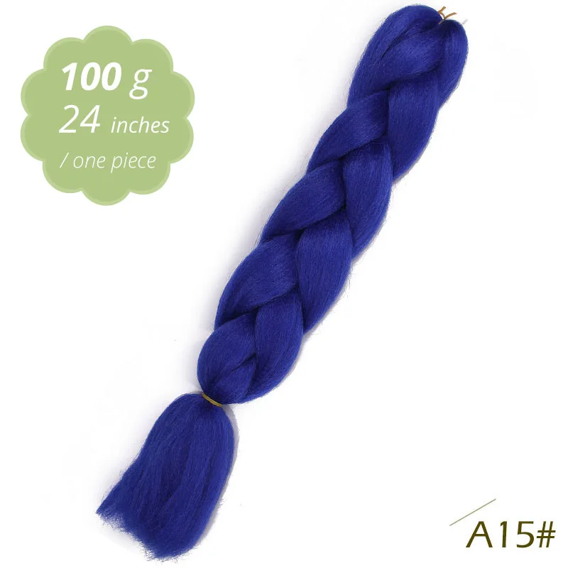 A15 AISI BEAUTY Crochet Braids Synthetic Hair Jumbo Braiding Hair 100g/Pack Pink Grey Twists Braids Hair Extensions - Цвет: A15