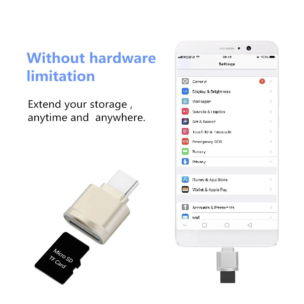 USB 3 1 Type C Micro SD TF кардридер для Letv Leeco Le 1/Le 2/Pro 3/Max S3 OTG адаптер|Переходники и адаптеры|