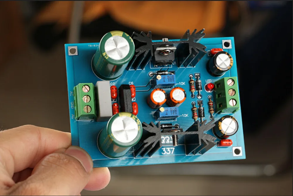LM317 LM337 Регулируемый набор фильтров питания регуляторов PSU|psu kit|kit supplylm317 lm337 |