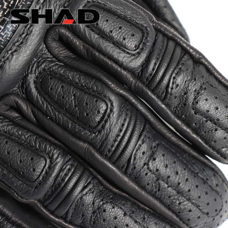 Мужские перчатки для езды на мотоцикле SHAD четыре сезона Кожаные Перчатки