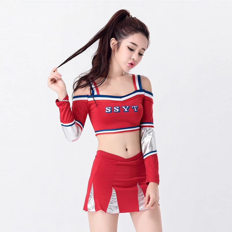 New Adult Women Football Cheerleaders Performance Costumes Sports Clothing European Cup Baby Suit S-XXL DL2082 | Тематическая