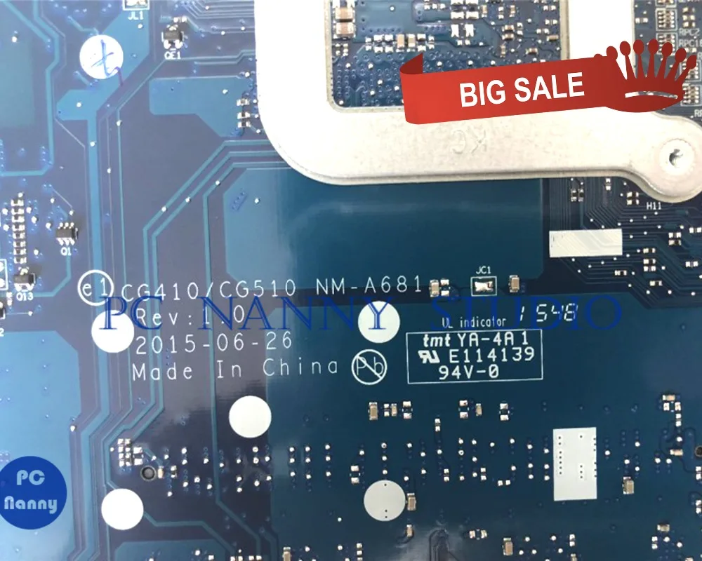 ПК Няня для Lenovo Ideapad 100 14ibd материнская плата ноутбука CG410/CG510 NM A681 SR27G i3 5005U GeForce 920M
