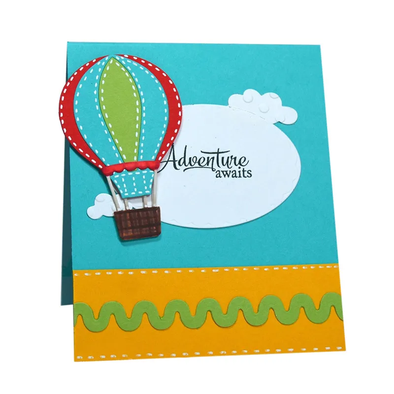 GJCrafts Hot Air Balloons Dies Metal Cutting New 2018 for DIY Scrapbooking/photo Album Decorative Embossing Card Die Cut | Дом и сад