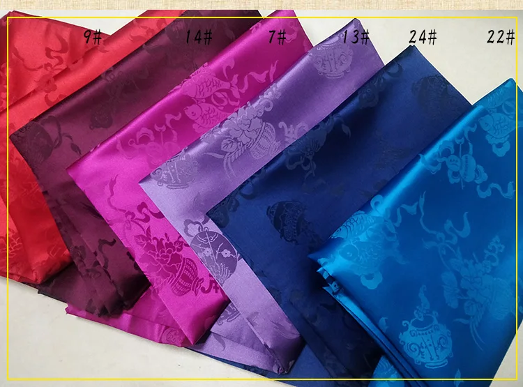 Шелковая ткань Китайская традиционная парча атласная Cheongsam свадебное платье Хан Тан костюм Тибетский Халат пальто Подушка подвес дракон